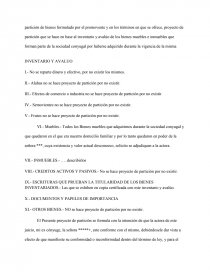 INCIDENTE DE LIQUIDACION DE SOCIEDAD CONYUGAL - Ensayos Gratis - John0099