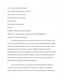Asesores Jurídicos CITATORIO EXTRAJUDICIAL - Ensayos de Calidad - John0099
