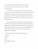 ACTA DE ASAMBLEA GENERAL EXTRAORDINARIA DE ACCIONISTAS