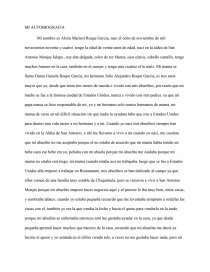 EJEMPLO DE MI AUTOBIOGRAFÍA - Informe de Libros - Antonio