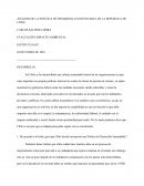 ANÁLISIS DE LA POLÍTICA DE DESARROLLO SUSTENTABLE DE LA REPUBLICA DE CHILE.EVALUACIÓN IMPACTO AMBIENTAL