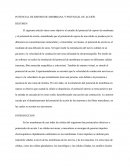 POTENCIAL DE REPOSO DE MEMBRANA Y POTENCIAL DE ACCIÓN