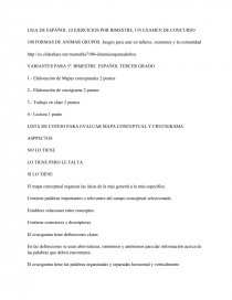 LISTA DE COTEJO PARA EVALUAR MAPA CONCEPTUAL Y CRUCIGRAMA - Trabajos - Rimma