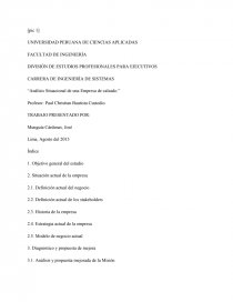 Analisis situacional de una empresa de calzado - Ensayos Gratis - Eric