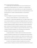 Marco Constitucional del derecho Administrativo.