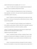 CONSTITUCIÓN POLÍTICA DE COLOMBIA ART 53, 54, 55, 56. 57