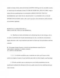 La Contestación de demanda divorcio incausado. - Ensayos de Calidad - Albert