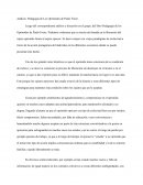 Análisis: Pedagogía de Los Oprimidos de Paulo Freire.