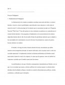Proyecto pedagogico Plan Fines - Problematica Social Contemporanea.