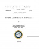 INFORME LABORATORIO DE METROLOGIA