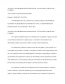 AVANCE Y TRANSFORMACION INSTITUCIONAL, UN ANALISIS CLARO DE LOS CAMBIOS