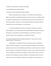 Modelo de informe psicologico. - Documentos de Investigación - John0099