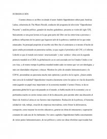 Ensayo de cuentos chinos de Andrés Oppenheimer. - Ensayos y Trabajos -  klimbo3445