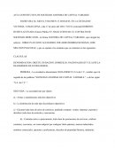 ACTA CONSTITUTIVA DE SOCIEDAD ANONIMA DE CAPITAL VARIABLE