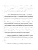 Castell, Manuel. (2000). “Globalización, sociedad y política en la era de la información”.pp. 42-53