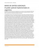 El poder judicial implementado en Argentina