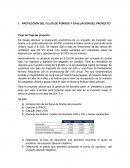 PROYECCIÒN DEL FLUJO DE FONDOS Y EVALUACIÒN DEL PROYECTO