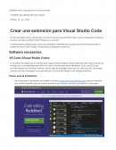 Crear una extensión para Visual Studio Code