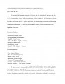 EL ACTA DE DIRECTORIO DE OLEAGINOSAS AMAZONICAS S.A.