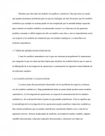 MODELO DE ESTUDIO A LA INVESTIGACION DE OPERACIONES 1 - Ensayos -  Christopher