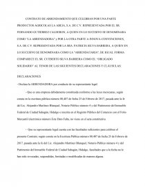 Modelo demanda rescision contrato arrendamiento Mexico - Informe de Libros  - monto2435
