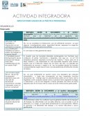 ACTIVIDAD INTEGRADORA. IMPLICACIONES LEGALES EN LA PRÁCTICA PROFESIONAL
