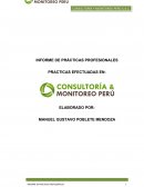 Informe de practicas “CONSULTORIA & MONITOREO PERU S.A.C”