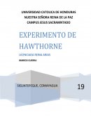 EXPERIMENTO HAWTHORNE