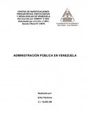 Administración publica en venezuela