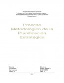 Proceso Metodológico de la Planificación Estratégica