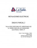 “FALLA POR CORTOCIRCUITO, IMPORTANCIA DE LA TIERRA FISICA EN LAS CONEXIONES ELECTRICAS, TARIFA 1F”