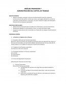Compendio de Apuntes - Análisis Financiero y Administración del Capital de Trabajo