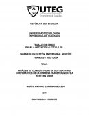 ANÁLISIS DE COMPETITIVIDAD DE LOS SERVICIOS. CORPORATIVOS DE LA EMPRESA TRANSFERUNION S.A. WESTERN UNION