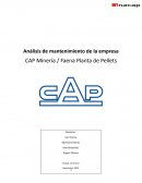 Análisis de mantenimiento de la empresa CAP Minería