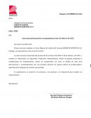 Carta Mensual de Gestión del Contrato ROBOCON SERVICIOS S.A.C