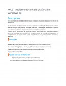 Implementación Grafana windows 10