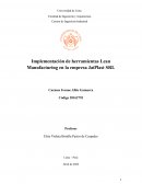 Resumen de "Implementación de herramientas Lean Manufacturing en la empresa JaiPlast SRL"