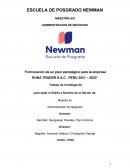 Formulación de un plan estratégico para la empresa Runa Trader S.A.C , Perú 2021 – 2023
