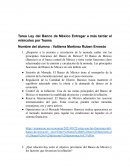 Tarea Ley del Banco de México