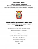 Sistema MBBR en el tratamiento de las aguas residuales domésticas en el distrito de Azángaro 2023